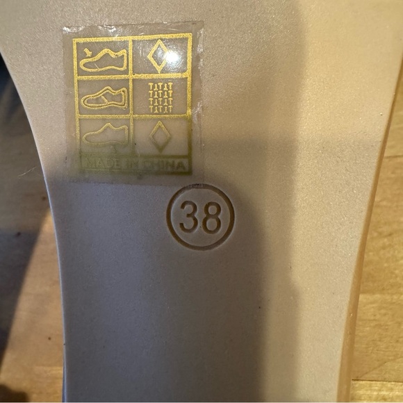 ๐ 6/$60 Rhinestone Transparent Clear Vamp Open Toe Sandal 38/7 Wedding Bridal - Picture 8 of 9